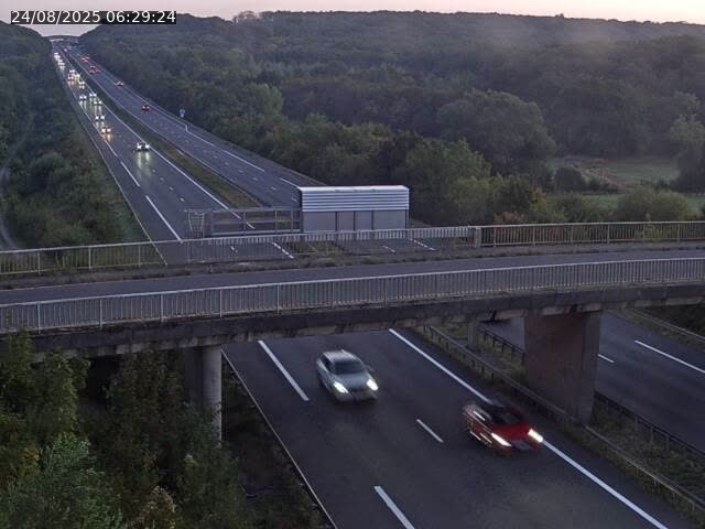Caméra autoroute France - A31, Zoufftgen direction Luxembourg-ville, à la frontière entre la France et le Luxembourg