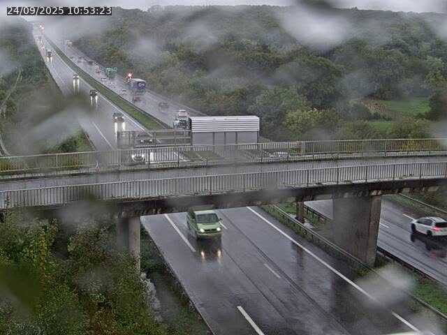 Caméra autoroute France - A31, Zoufftgen direction Luxembourg-ville, à la frontière entre la France et le Luxembourg