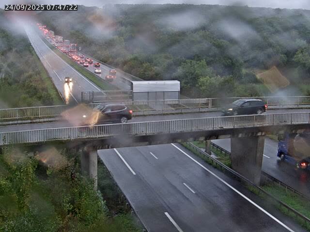 <h2>Caméra autoroute France - A31, Zoufftgen direction Luxembourg-ville, à la frontière entre la France et le Luxembourg</h2>