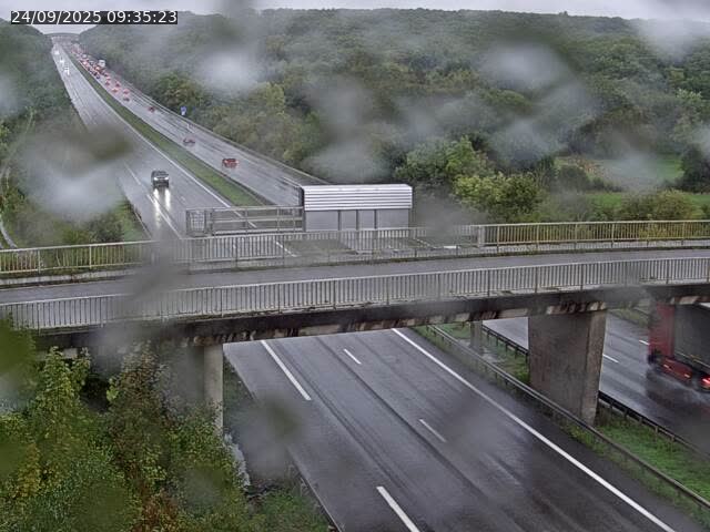 Caméra autoroute France - A31, Zoufftgen direction Luxembourg-ville, à la frontière entre la France et le Luxembourg
