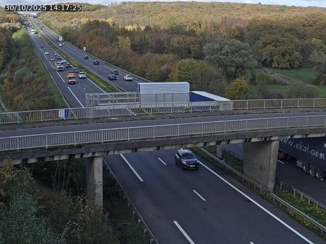 Caméra autoroute France - A31, Zoufftgen direction Luxembourg-ville, à la frontière entre la France et le Luxembourg