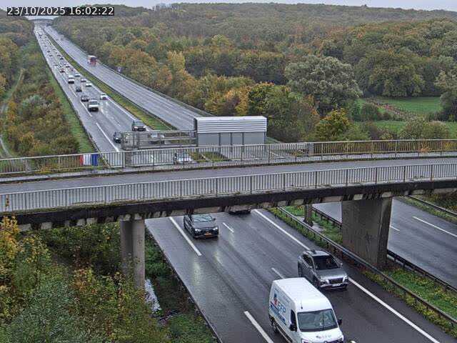 Caméra autoroute France - A31, Zoufftgen direction Luxembourg-ville, à la frontière entre la France et le Luxembourg