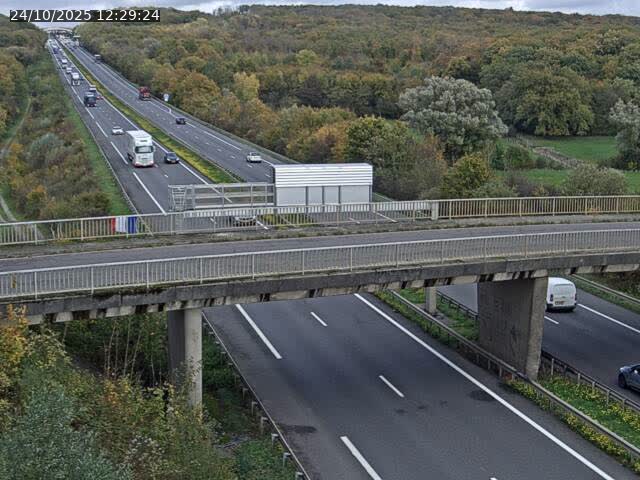 Caméra autoroute France - A31, Zoufftgen direction Luxembourg-ville, à la frontière entre la France et le Luxembourg