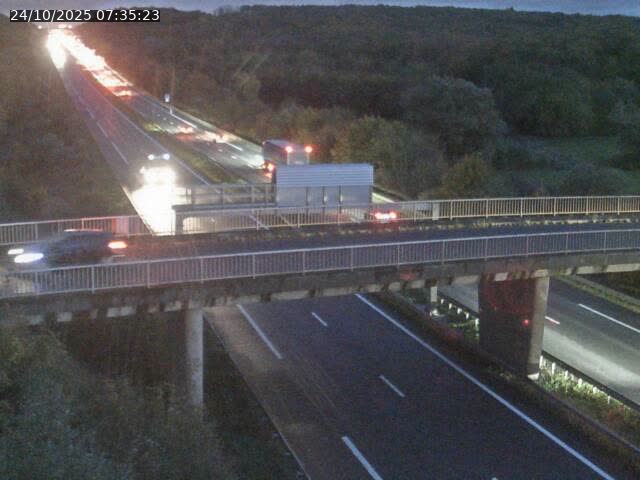 Caméra autoroute France - A31, Zoufftgen direction Luxembourg-ville, à la frontière entre la France et le Luxembourg