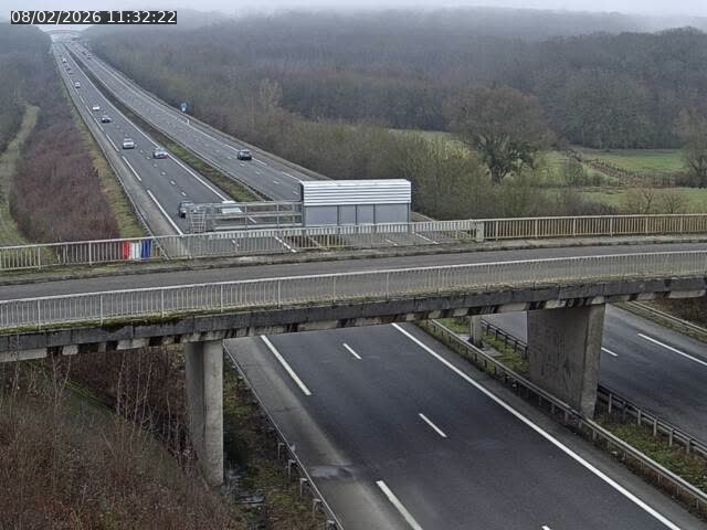 Caméra autoroute France - A31, Zoufftgen direction Luxembourg-ville, à la frontière entre la France et le Luxembourg