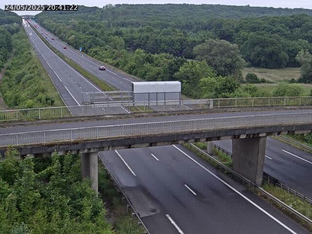 Caméra autoroute France - A31, Zoufftgen direction Luxembourg-ville, à la frontière entre la France et le Luxembourg