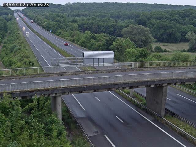 Caméra autoroute France - A31, Zoufftgen direction Luxembourg-ville, à la frontière entre la France et le Luxembourg