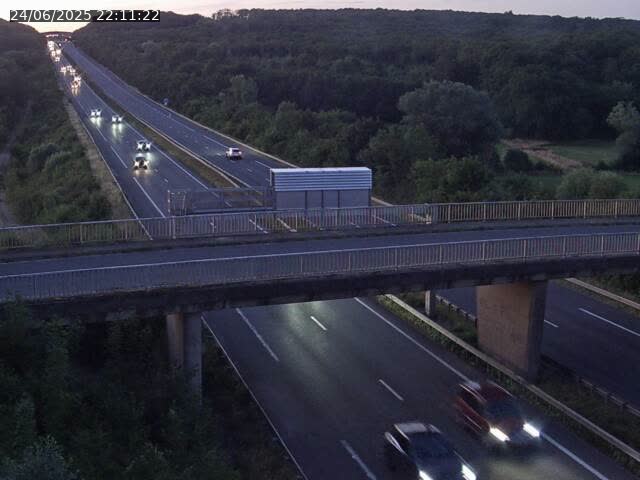 <h2>Caméra autoroute France - A31, Zoufftgen direction Luxembourg-ville, à la frontière entre la France et le Luxembourg</h2>