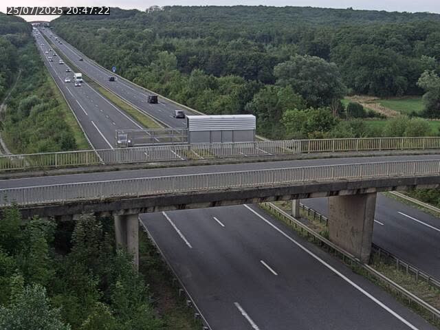 Caméra autoroute France - A31, Zoufftgen direction Luxembourg-ville, à la frontière entre la France et le Luxembourg