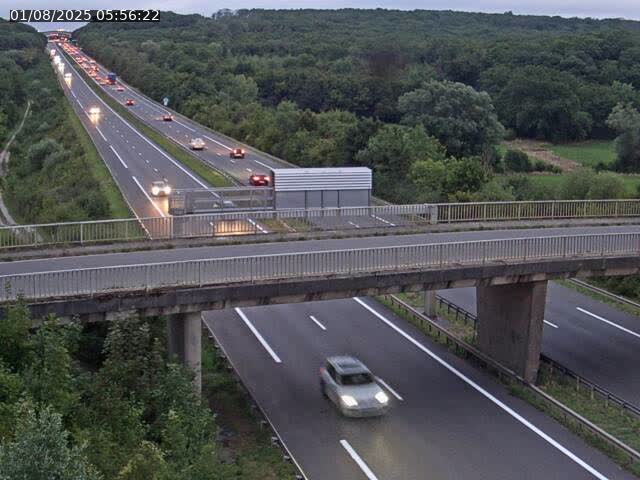 <h2>Caméra autoroute France - A31, Zoufftgen direction Luxembourg-ville, à la frontière entre la France et le Luxembourg</h2>