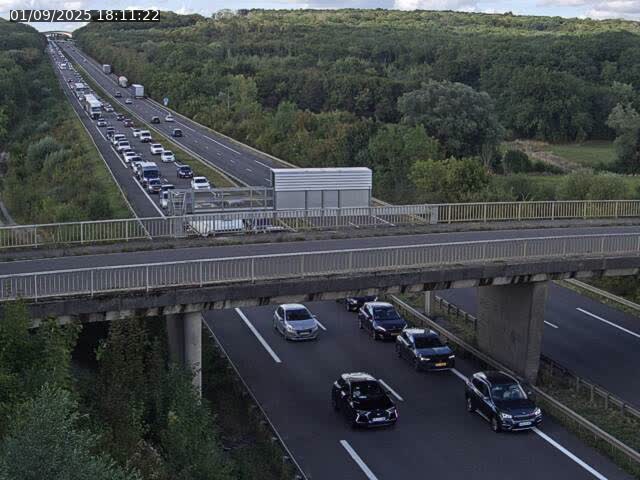 Caméra autoroute France - A31, Zoufftgen direction Luxembourg-ville, à la frontière entre la France et le Luxembourg
