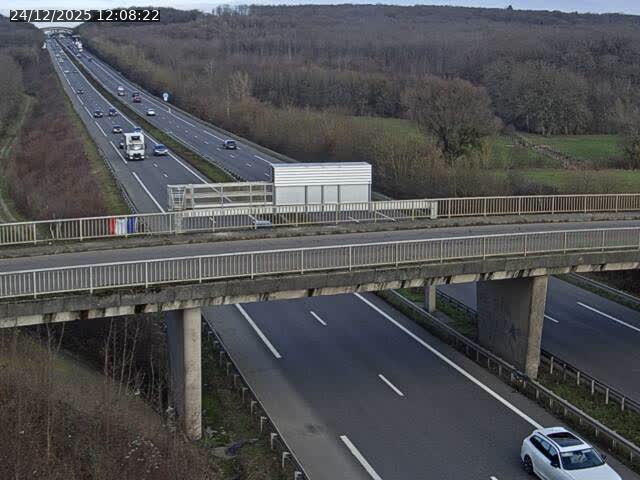 Caméra autoroute France - A31, Zoufftgen direction Luxembourg-ville, à la frontière entre la France et le Luxembourg