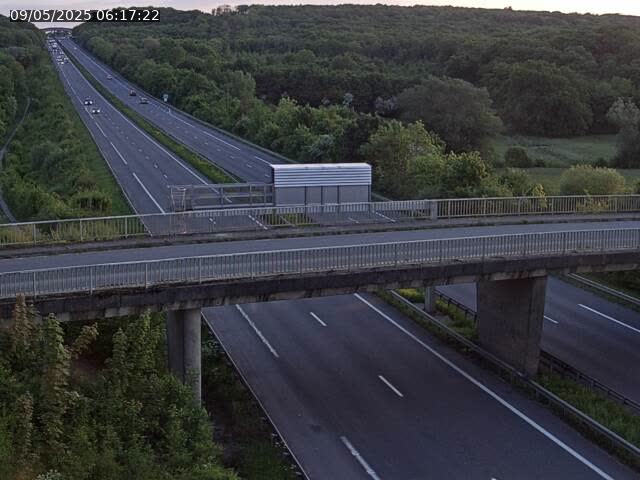 Caméra autoroute France - A31, Zoufftgen direction Luxembourg-ville, à la frontière entre la France et le Luxembourg