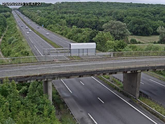 Caméra autoroute France - A31, Zoufftgen direction Luxembourg-ville, à la frontière entre la France et le Luxembourg