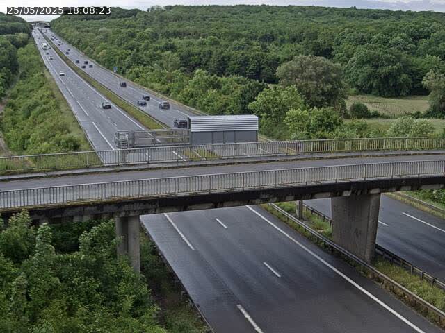 Caméra autoroute France - A31, Zoufftgen direction Luxembourg-ville, à la frontière entre la France et le Luxembourg