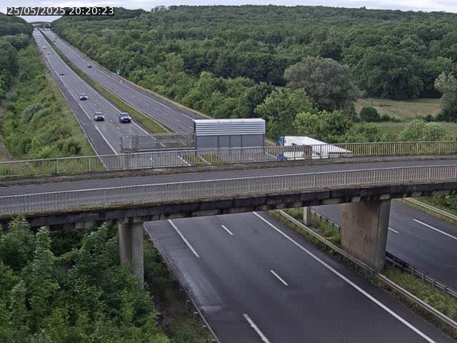 Caméra autoroute France - A31, Zoufftgen direction Luxembourg-ville, à la frontière entre la France et le Luxembourg