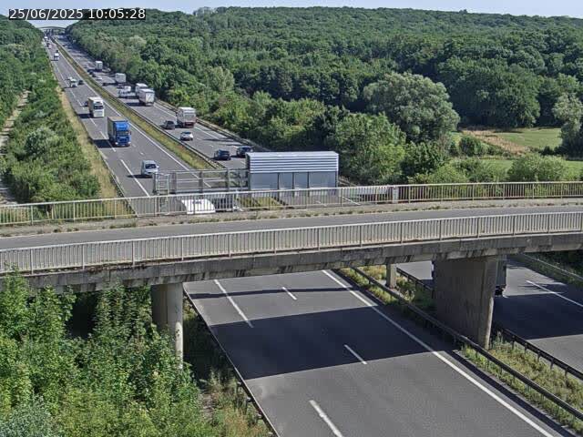 Caméra autoroute France - A31, Zoufftgen direction Luxembourg-ville, à la frontière entre la France et le Luxembourg