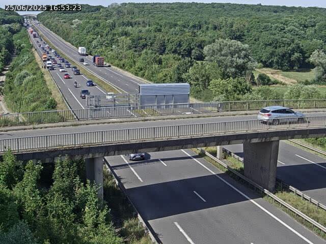 Caméra autoroute France - A31, Zoufftgen direction Luxembourg-ville, à la frontière entre la France et le Luxembourg