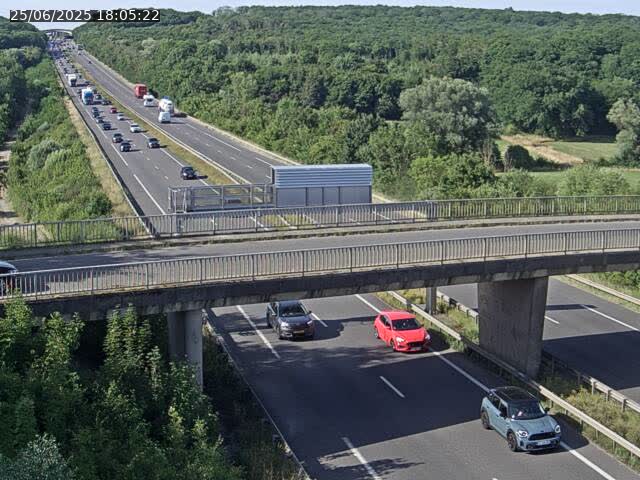 Caméra autoroute France - A31, Zoufftgen direction Luxembourg-ville, à la frontière entre la France et le Luxembourg