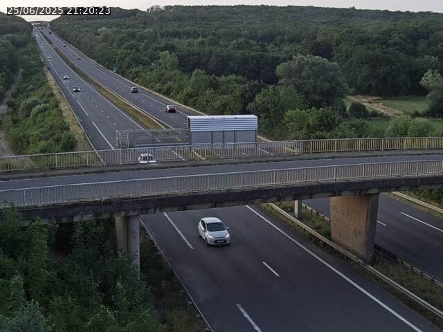 Caméra autoroute France - A31, Zoufftgen direction Luxembourg-ville, à la frontière entre la France et le Luxembourg