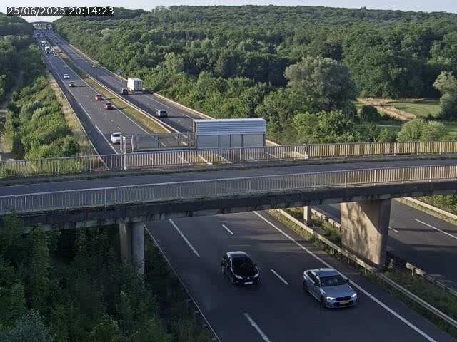 Caméra autoroute France - A31, Zoufftgen direction Luxembourg-ville, à la frontière entre la France et le Luxembourg