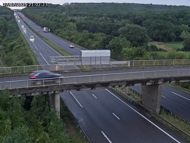 Caméra autoroute France - A31, Zoufftgen direction Luxembourg-ville, à la frontière entre la France et le Luxembourg