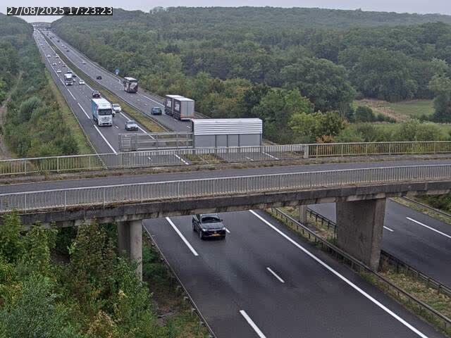 Caméra autoroute France - A31, Zoufftgen direction Luxembourg-ville, à la frontière entre la France et le Luxembourg