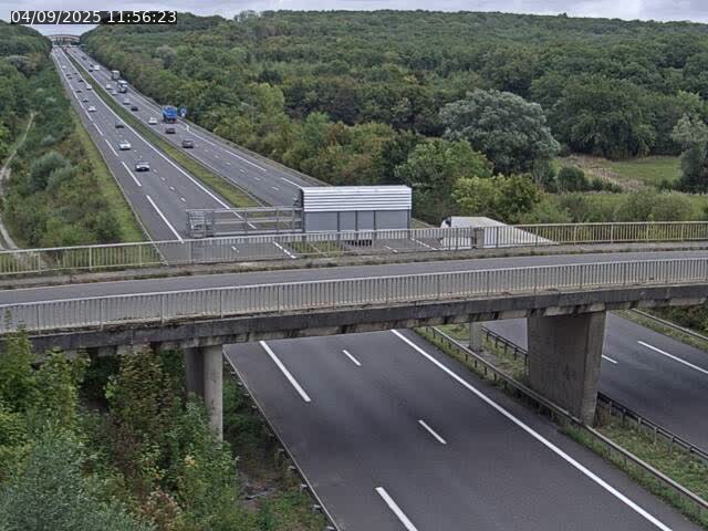 Caméra autoroute France - A31, Zoufftgen direction Luxembourg-ville, à la frontière entre la France et le Luxembourg