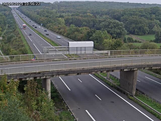 Caméra autoroute France - A31, Zoufftgen direction Luxembourg-ville, à la frontière entre la France et le Luxembourg