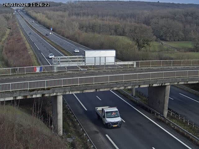 <h2>Caméra autoroute France - A31, Zoufftgen direction Luxembourg-ville, à la frontière entre la France et le Luxembourg</h2>