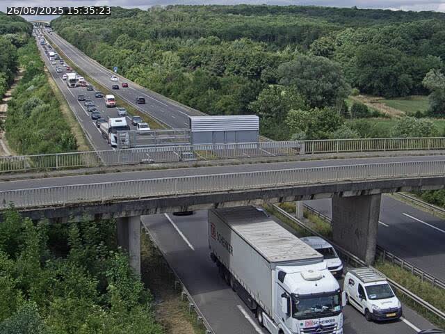 Caméra autoroute France - A31, Zoufftgen direction Luxembourg-ville, à la frontière entre la France et le Luxembourg