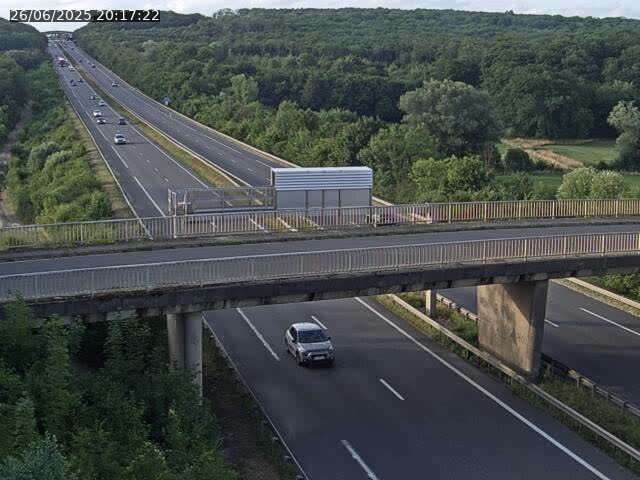 Caméra autoroute France - A31, Zoufftgen direction Luxembourg-ville, à la frontière entre la France et le Luxembourg