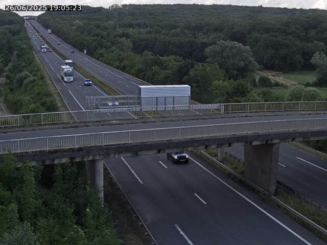 Caméra autoroute France - A31, Zoufftgen direction Luxembourg-ville, à la frontière entre la France et le Luxembourg