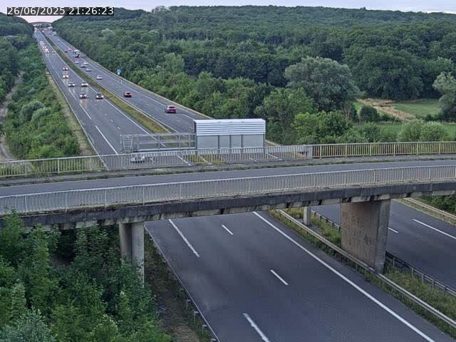 Caméra autoroute France - A31, Zoufftgen direction Luxembourg-ville, à la frontière entre la France et le Luxembourg