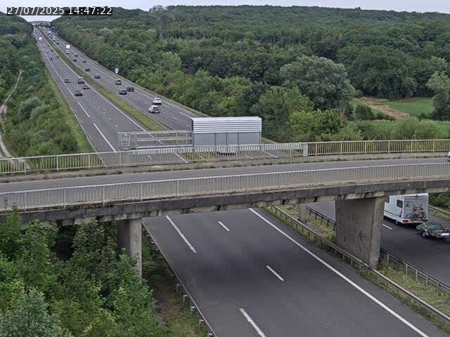 Caméra autoroute France - A31, Zoufftgen direction Luxembourg-ville, à la frontière entre la France et le Luxembourg