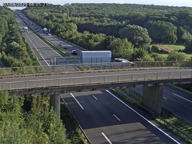 Caméra autoroute France - A31, Zoufftgen direction Luxembourg-ville, à la frontière entre la France et le Luxembourg