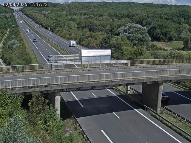 Caméra autoroute France - A31, Zoufftgen direction Luxembourg-ville, à la frontière entre la France et le Luxembourg
