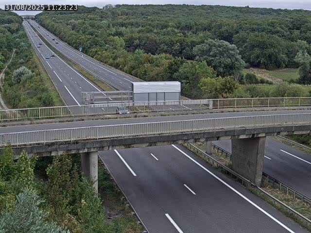 Caméra autoroute France - A31, Zoufftgen direction Luxembourg-ville, à la frontière entre la France et le Luxembourg