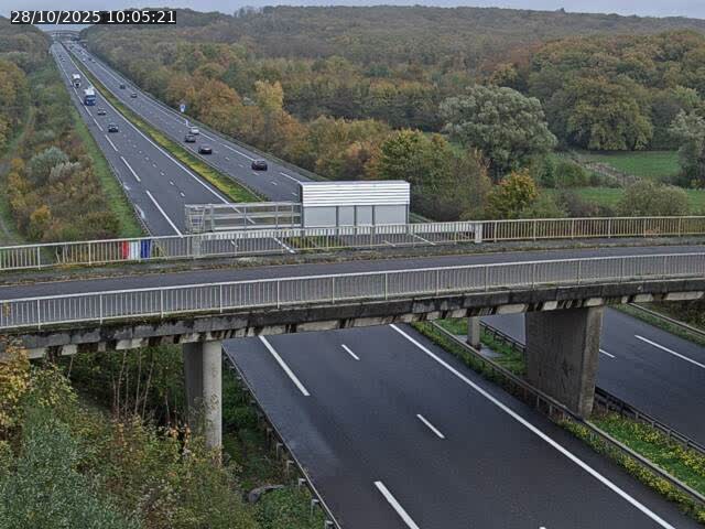 Caméra autoroute France - A31, Zoufftgen direction Luxembourg-ville, à la frontière entre la France et le Luxembourg