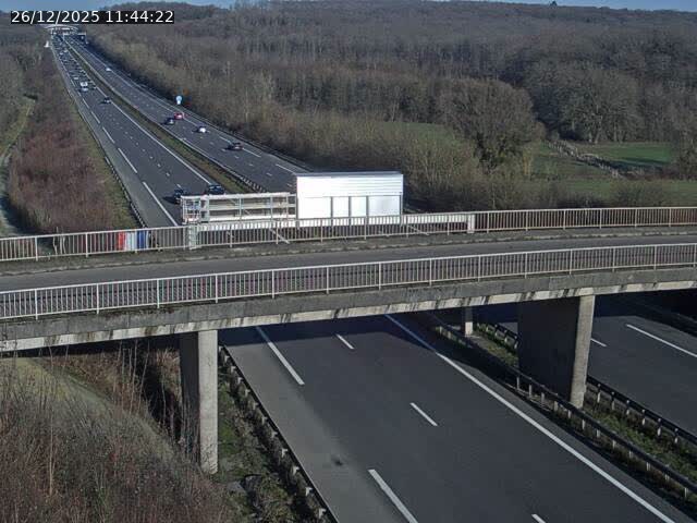 Caméra autoroute France - A31, Zoufftgen direction Luxembourg-ville, à la frontière entre la France et le Luxembourg