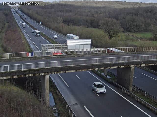 Caméra autoroute France - A31, Zoufftgen direction Luxembourg-ville, à la frontière entre la France et le Luxembourg