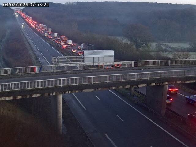 Caméra autoroute France - A31, Zoufftgen direction Luxembourg-ville, à la frontière entre la France et le Luxembourg