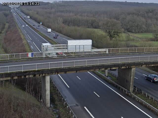 Caméra autoroute France - A31, Zoufftgen direction Luxembourg-ville, à la frontière entre la France et le Luxembourg