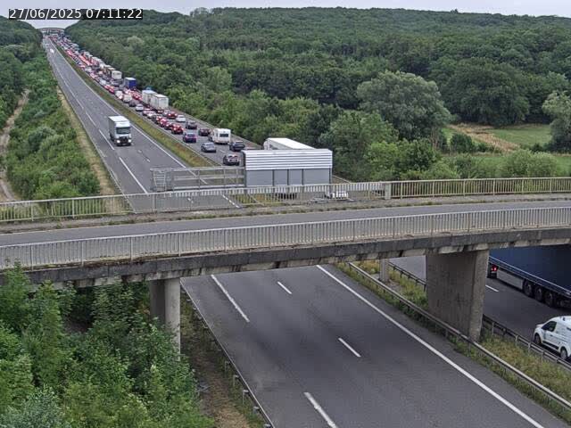 Caméra autoroute France - A31, Zoufftgen direction Luxembourg-ville, à la frontière entre la France et le Luxembourg