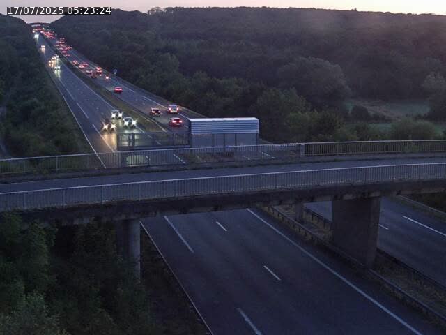 <h2>Caméra autoroute France - A31, Zoufftgen direction Luxembourg-ville, à la frontière entre la France et le Luxembourg</h2>