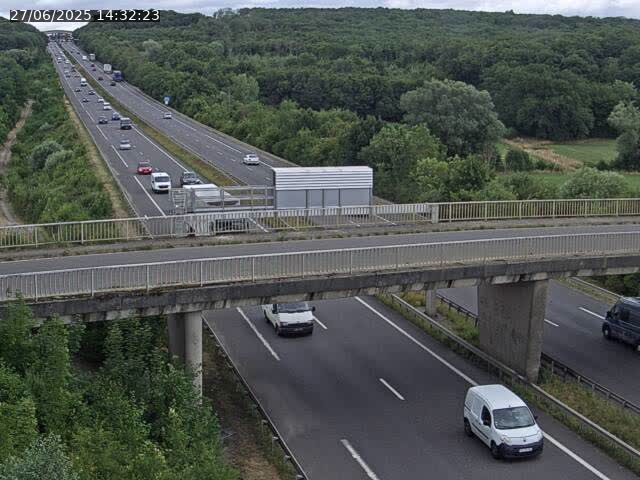 Caméra autoroute France - A31, Zoufftgen direction Luxembourg-ville, à la frontière entre la France et le Luxembourg