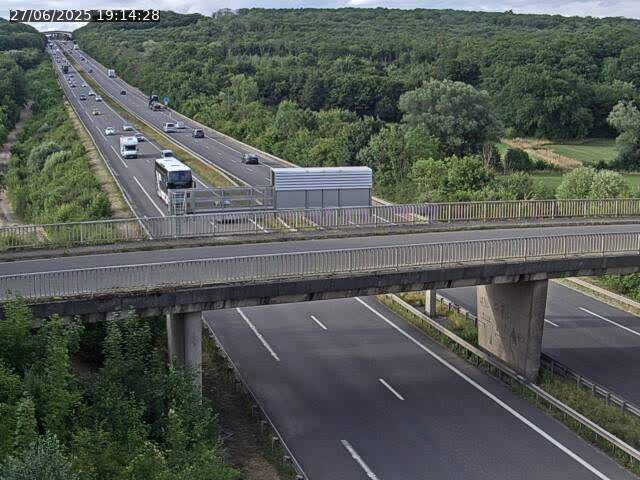 Caméra autoroute France - A31, Zoufftgen direction Luxembourg-ville, à la frontière entre la France et le Luxembourg