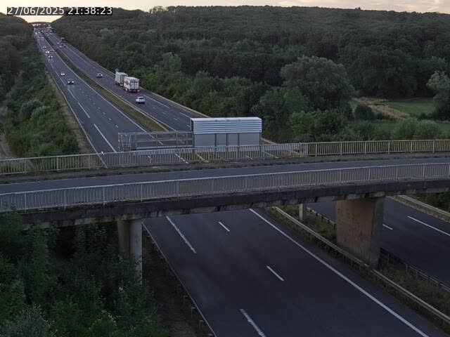 Caméra autoroute France - A31, Zoufftgen direction Luxembourg-ville, à la frontière entre la France et le Luxembourg
