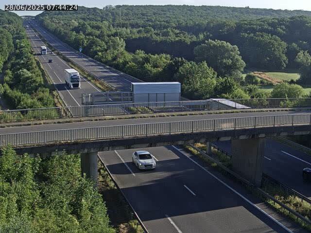Caméra autoroute France - A31, Zoufftgen direction Luxembourg-ville, à la frontière entre la France et le Luxembourg