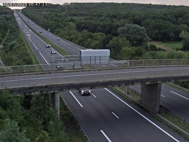 Caméra autoroute France - A31, Zoufftgen direction Luxembourg-ville, à la frontière entre la France et le Luxembourg